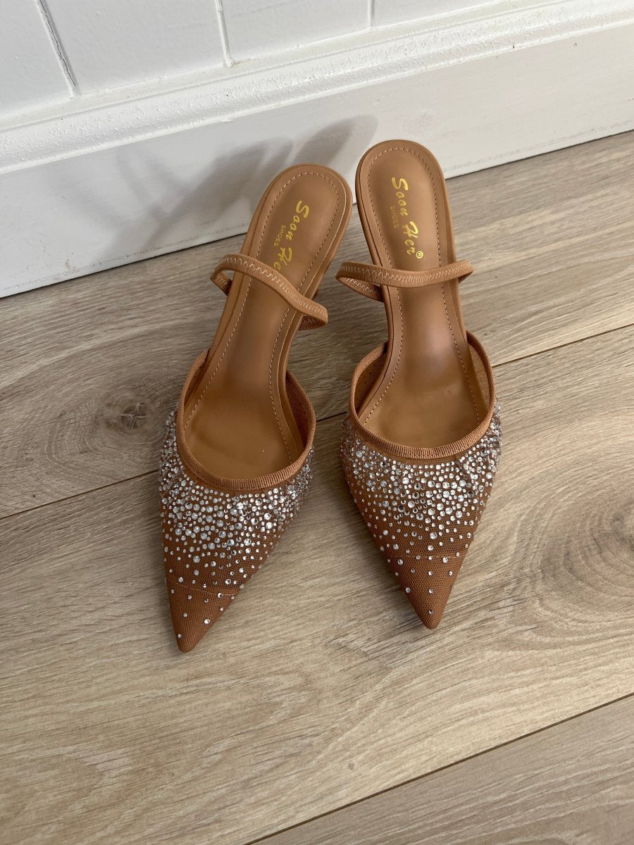 Divine beige slingback heel - Aaberg DK