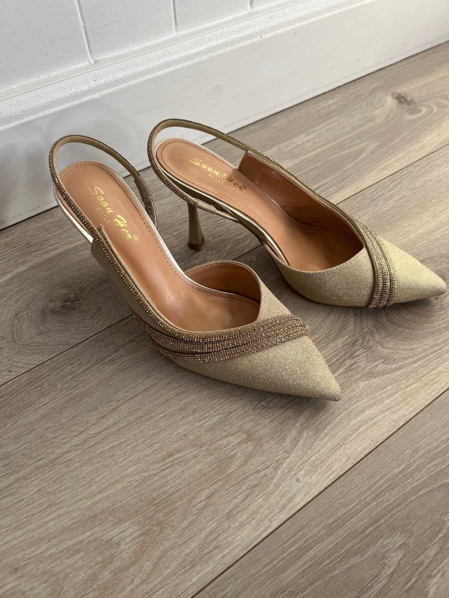 Divine golden heels - Aaberg DK