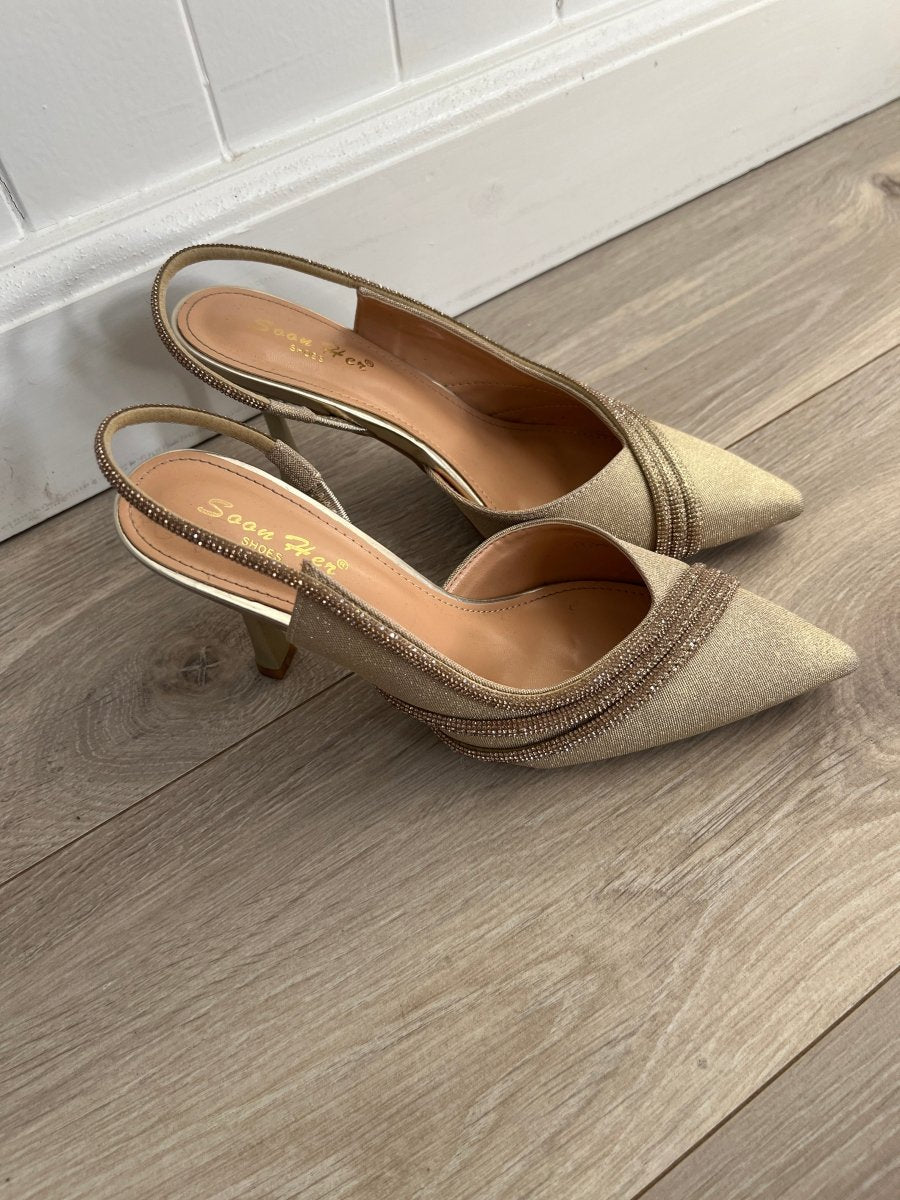 Divine golden heels - Aaberg DK