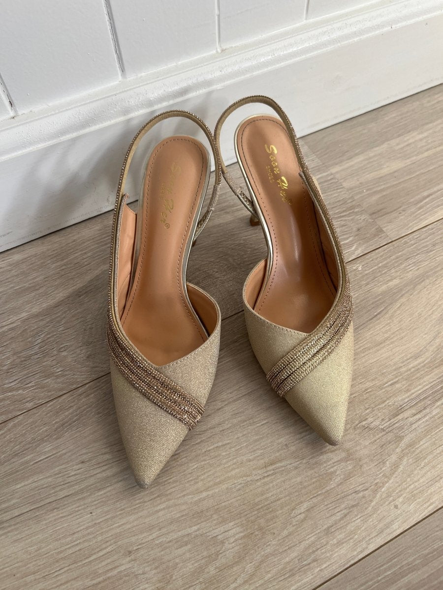 Divine golden heels - Aaberg DK