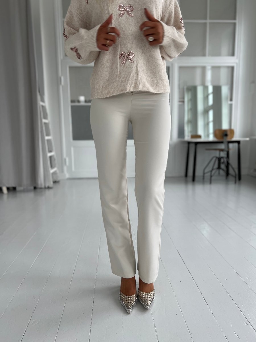 Eight Luxe beige pants - Aaberg DK