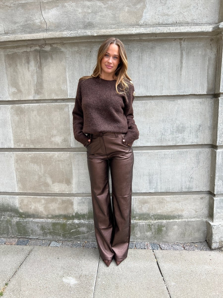 Eight Luxe brown pants - Aaberg DK