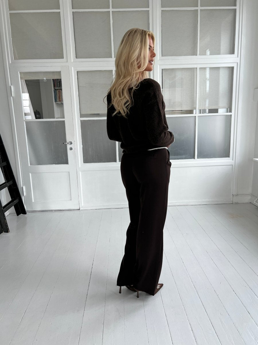 Eight Luxe Brown trousers Long - Aaberg DK