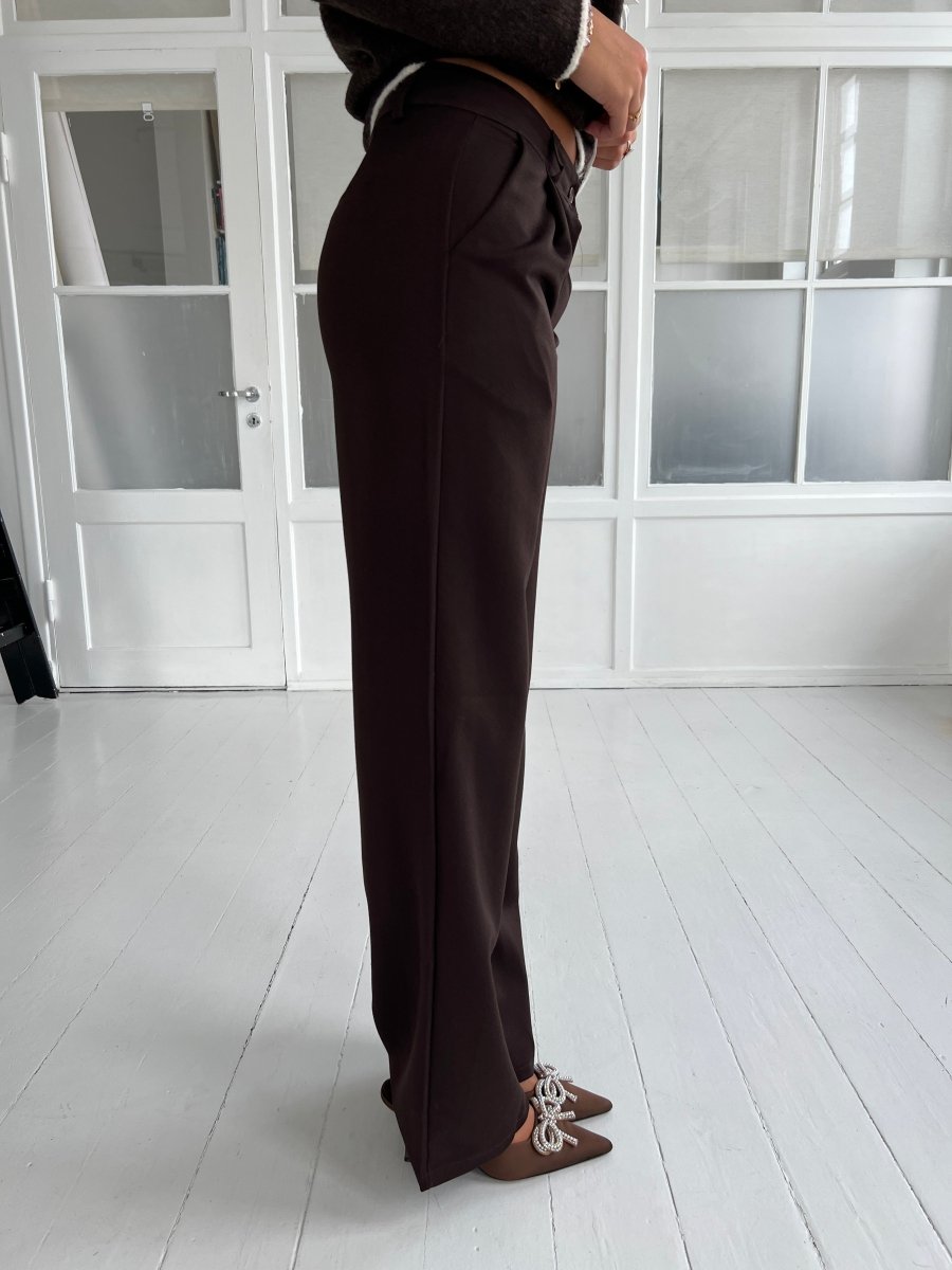 Eight Luxe Brown trousers Long - Aaberg DK