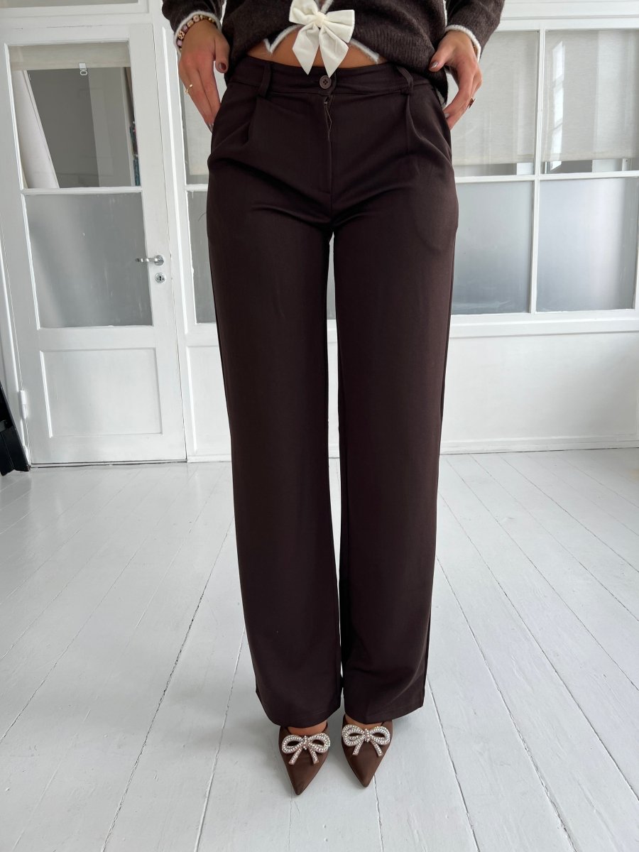 Eight Luxe Brown trousers Long - Aaberg DK
