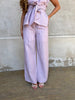 Elli striped linen pants