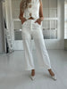 Elli white straight pants
