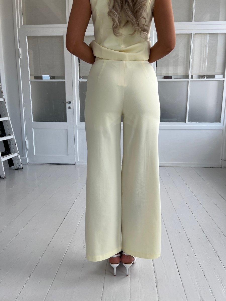 Elli yellow straight pants - Aaberg DK