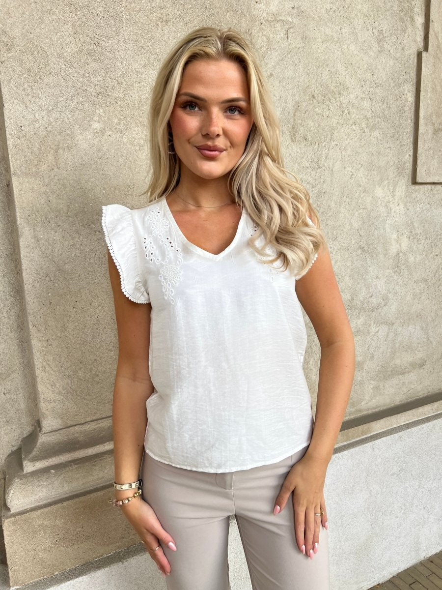 Emma Ella broderi top - Aaberg DK
