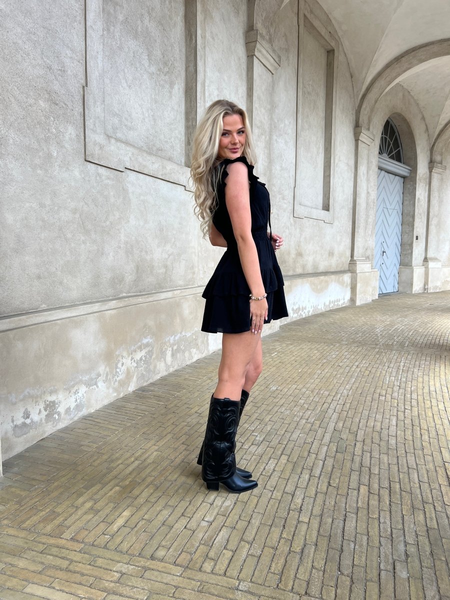 Estee black festive dress - Aaberg DK