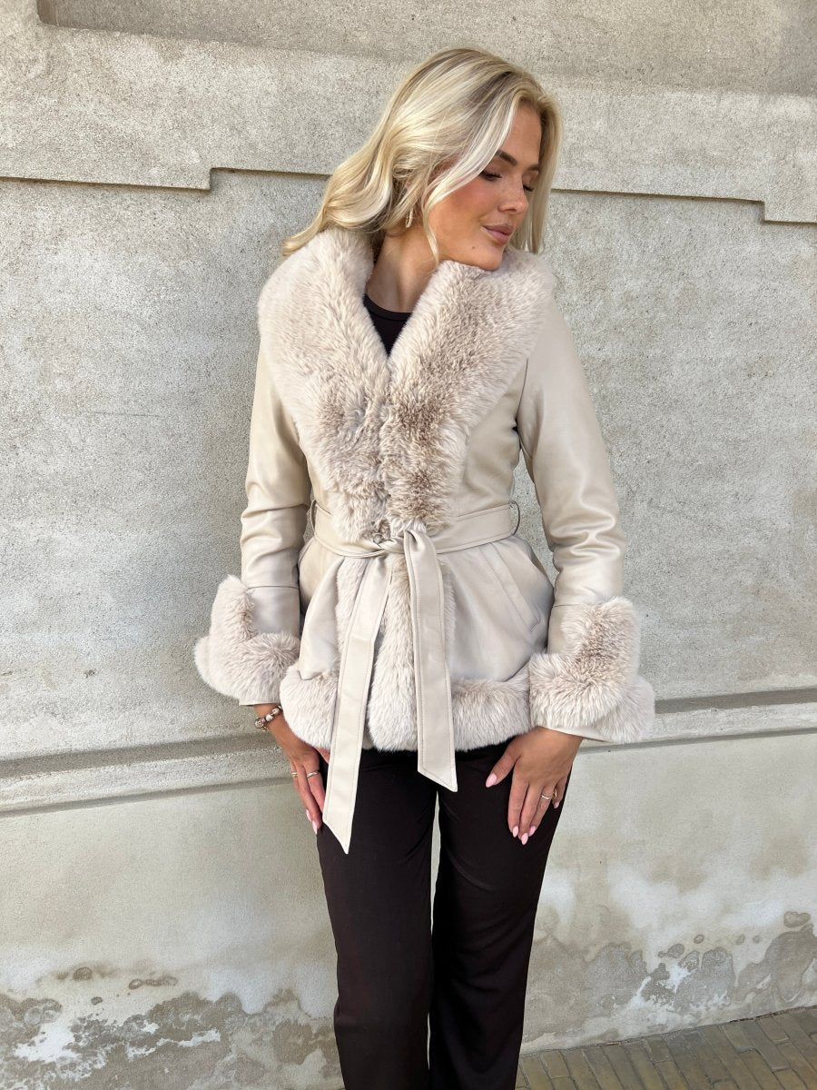 Flam beige jacket - Aaberg DK