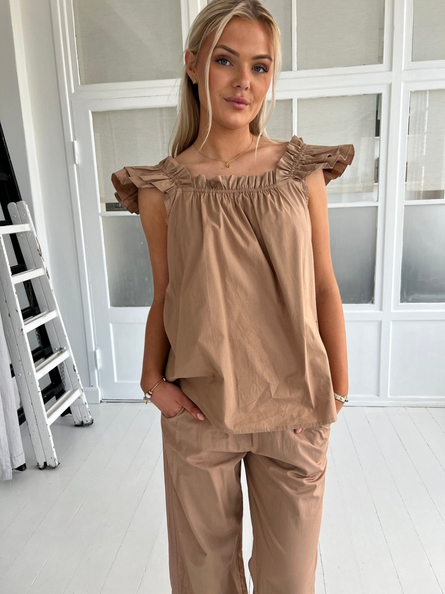 Gaspar Carmen sand top - Aaberg DK