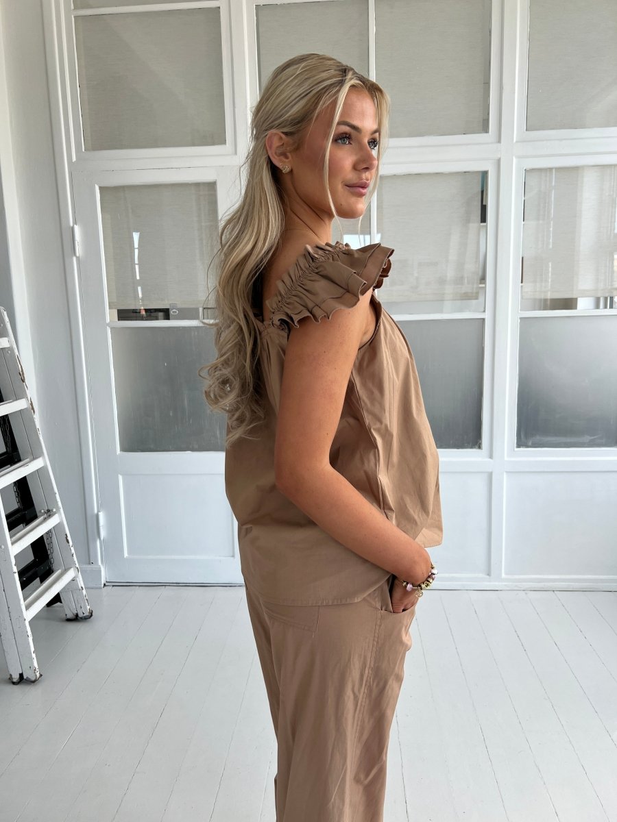 Gaspar Carmen sand top - Aaberg DK