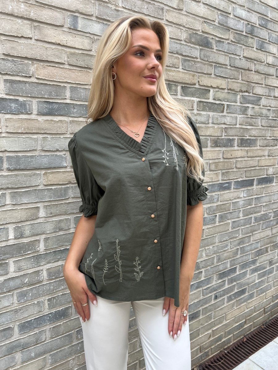 Gaspar forrest green Garda Blouse - Aaberg DK