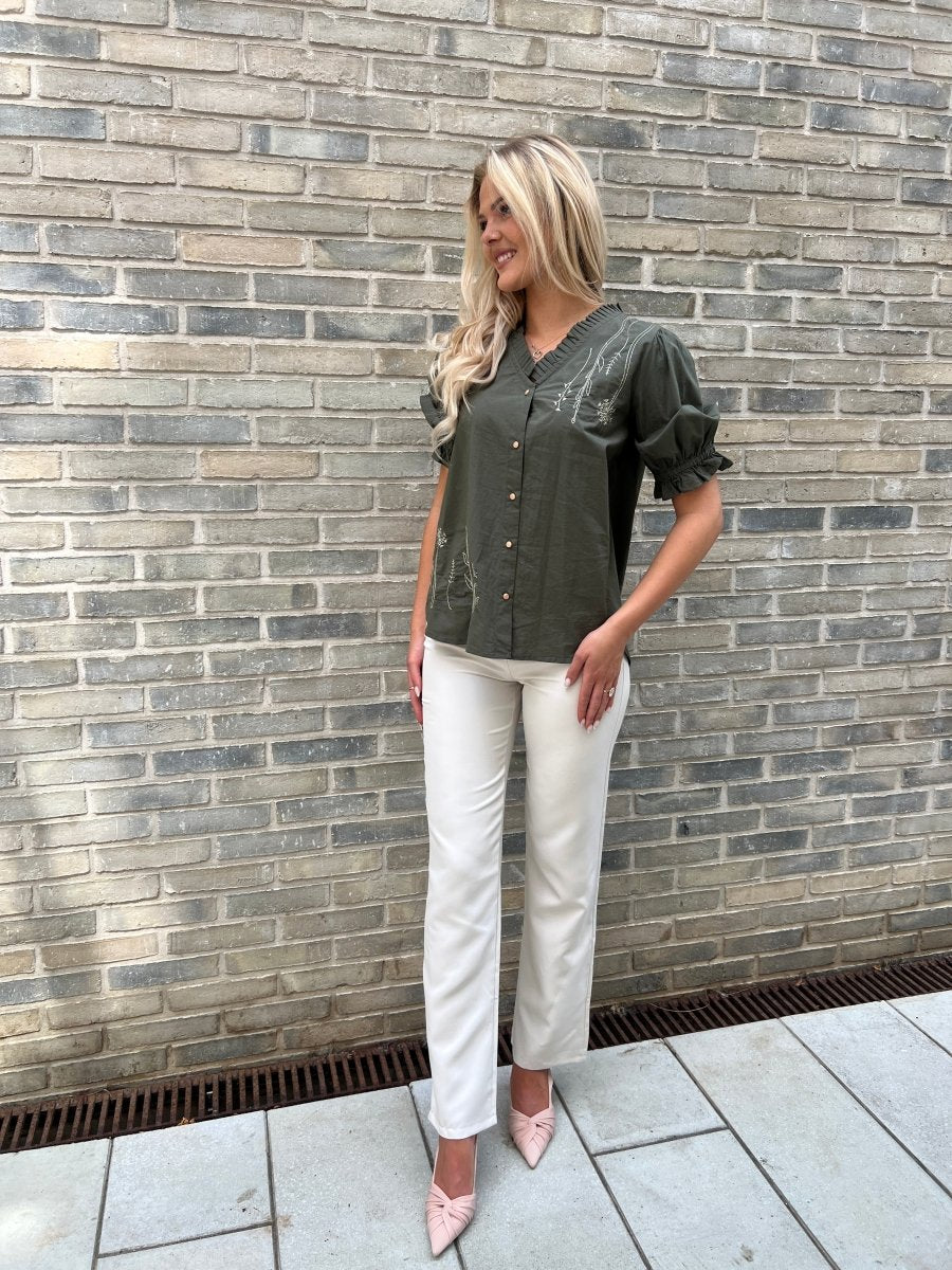 Gaspar forrest green Garda Blouse - Aaberg DK