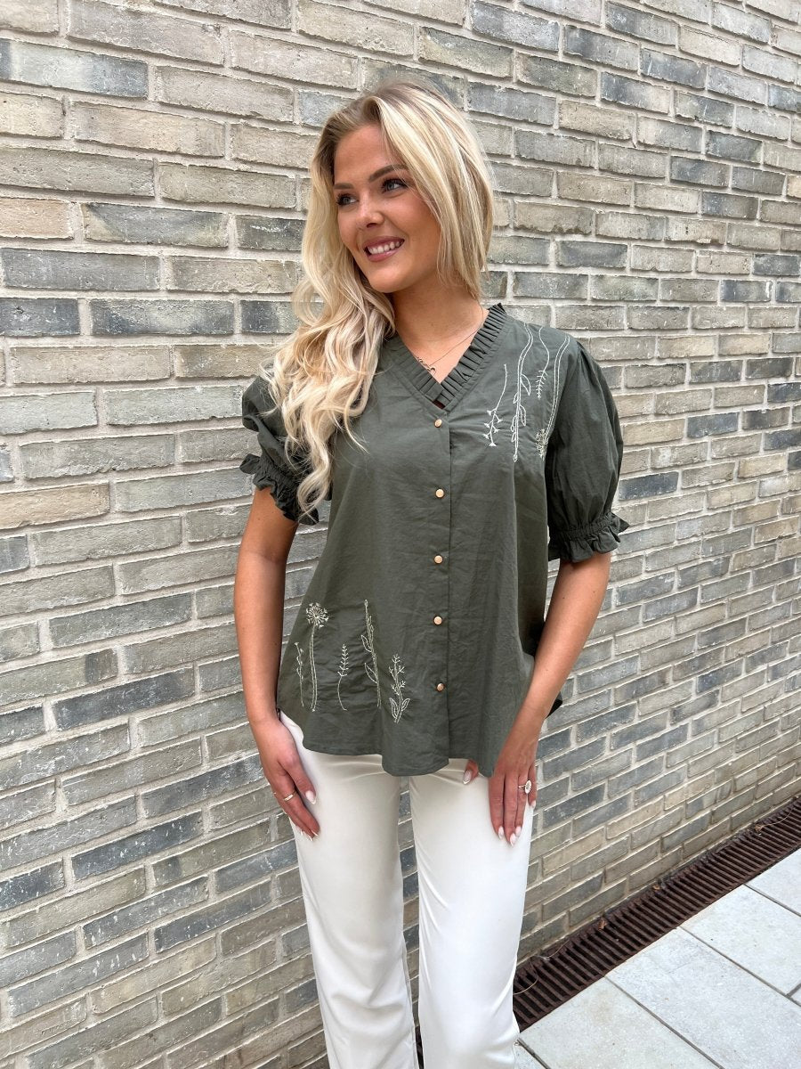 Gaspar forrest green Garda Blouse - Aaberg DK