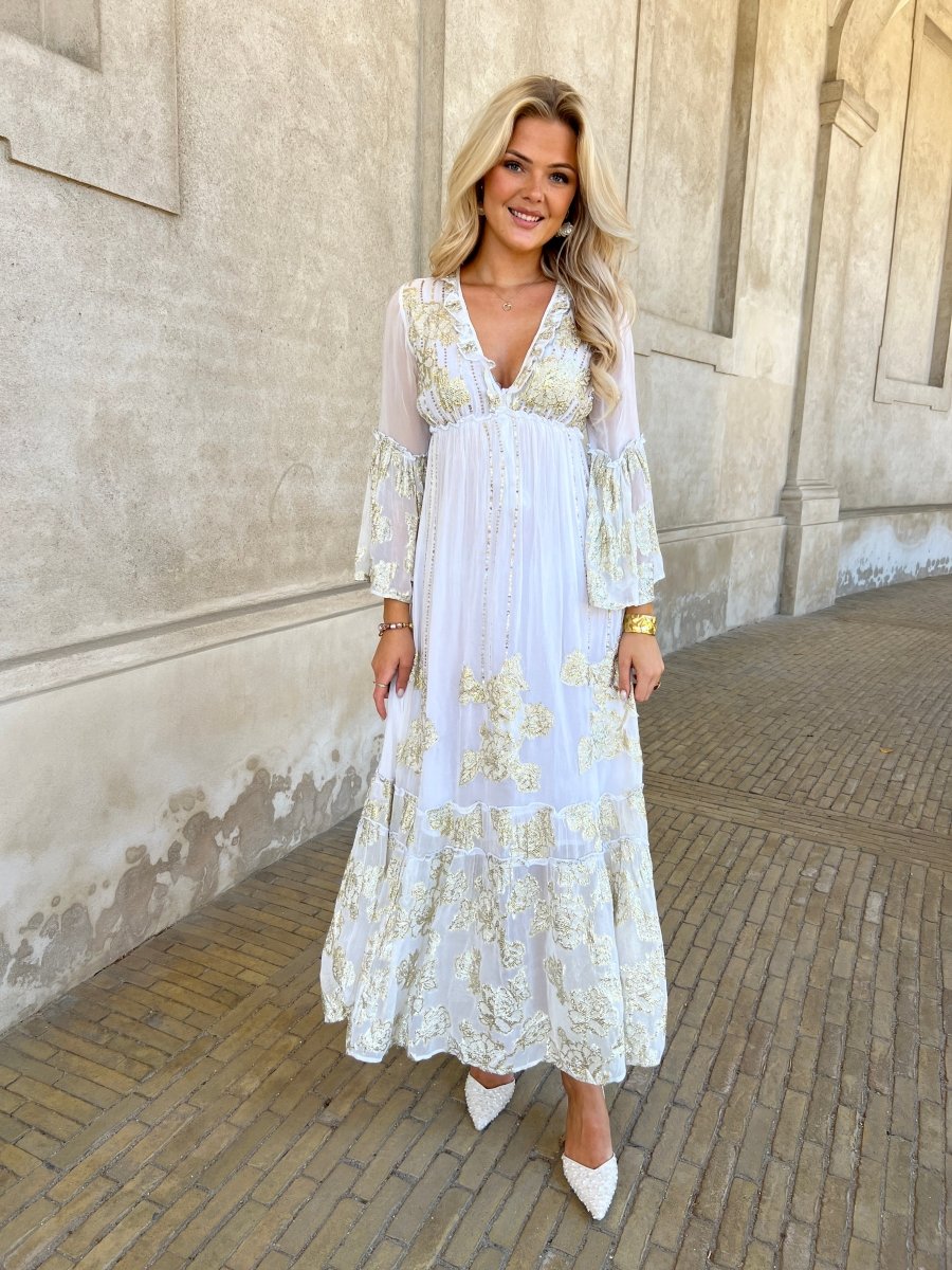 GD golden days white bohemian dress - Aaberg DK