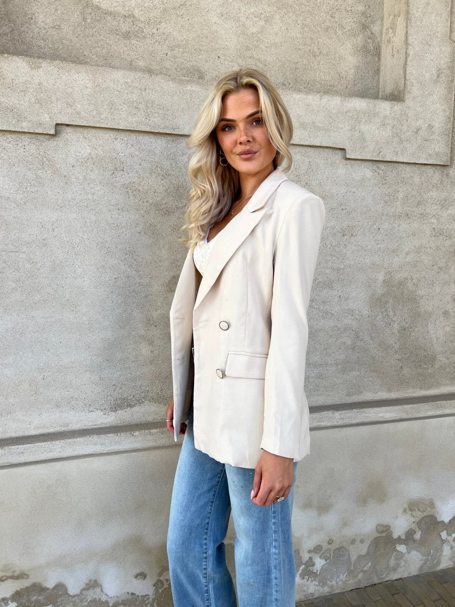 Its May beige blazer - Aaberg DK