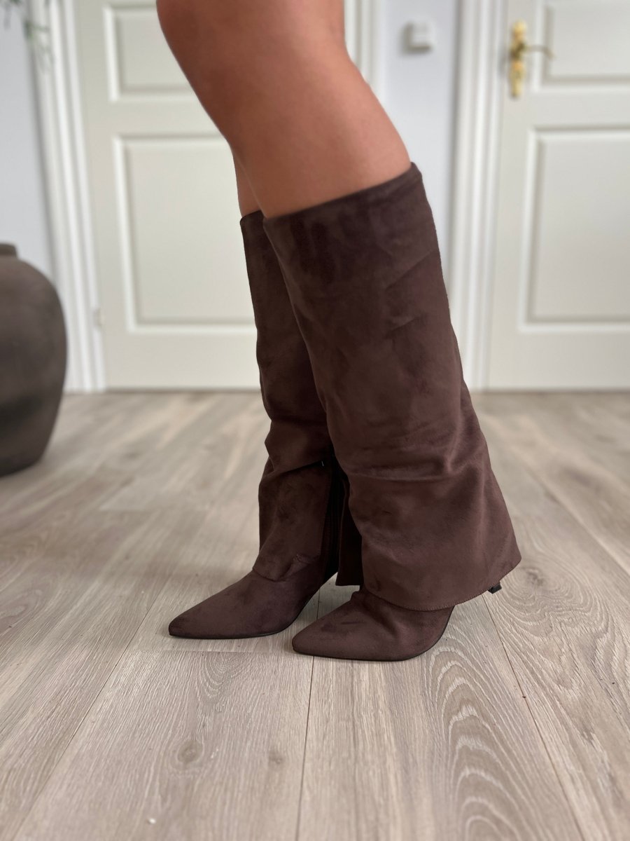 Joia brown heel boot - Aaberg DK