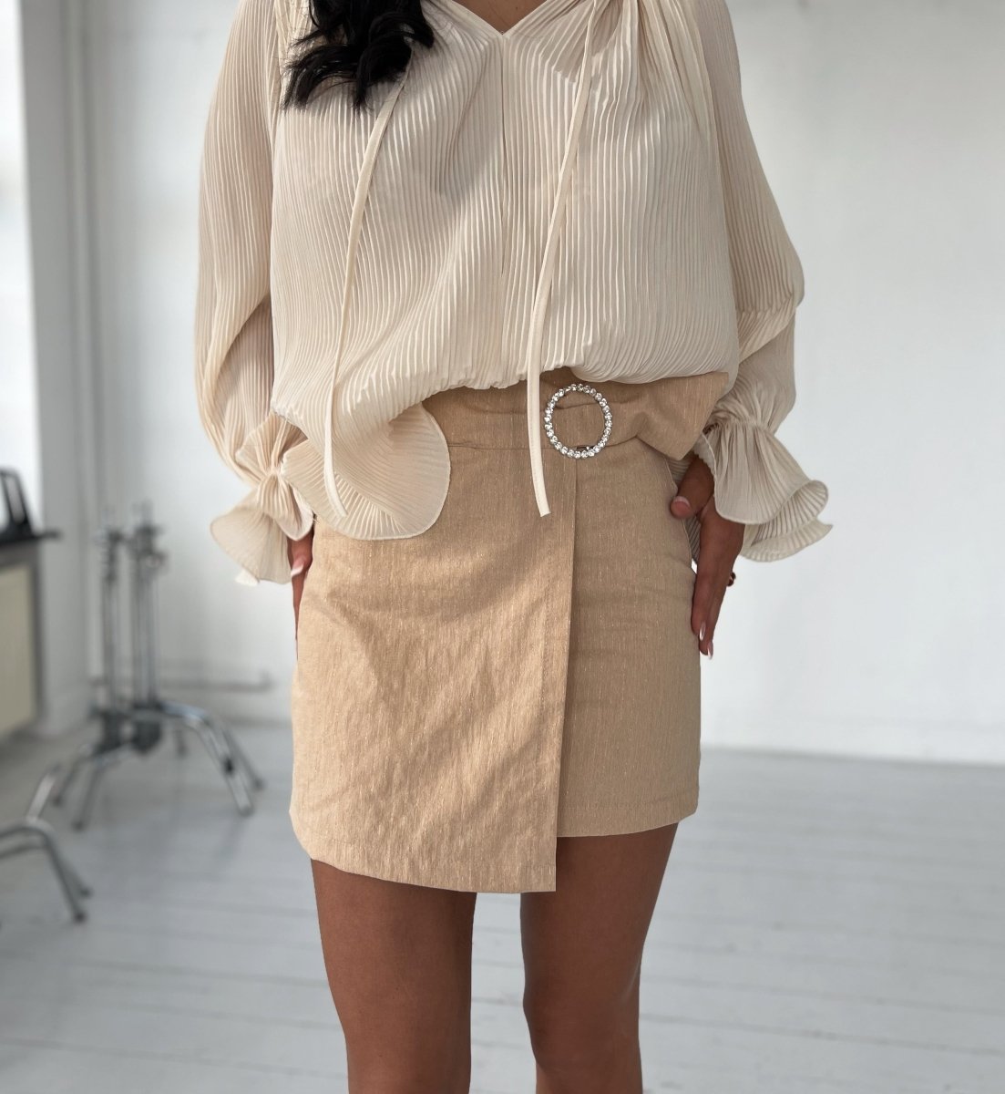 July beige skirt - Aaberg DK