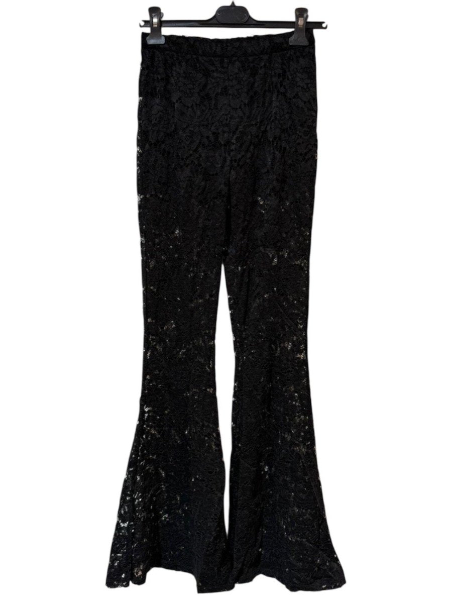 Kaia black lace pants - Aaberg DK