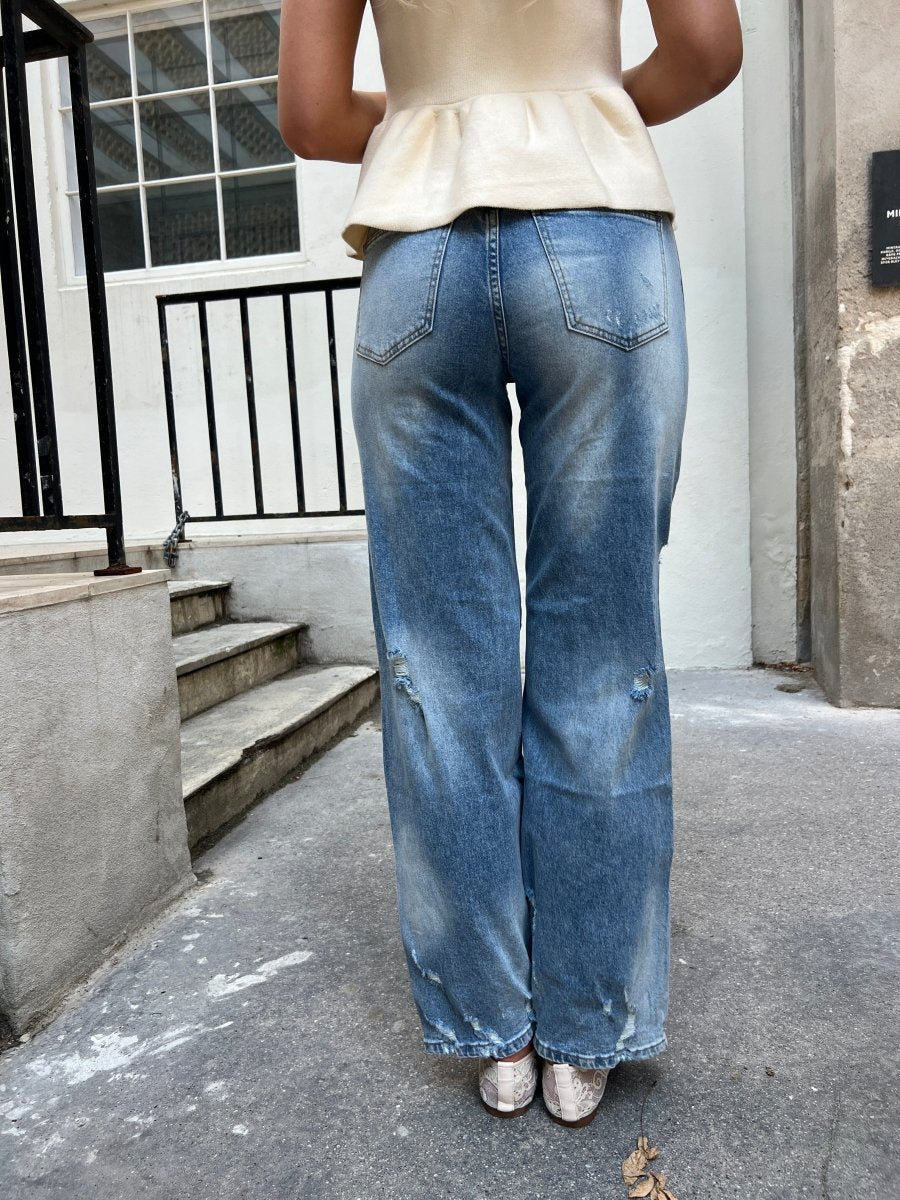 Laulia ripped dad jeans - Aaberg DK