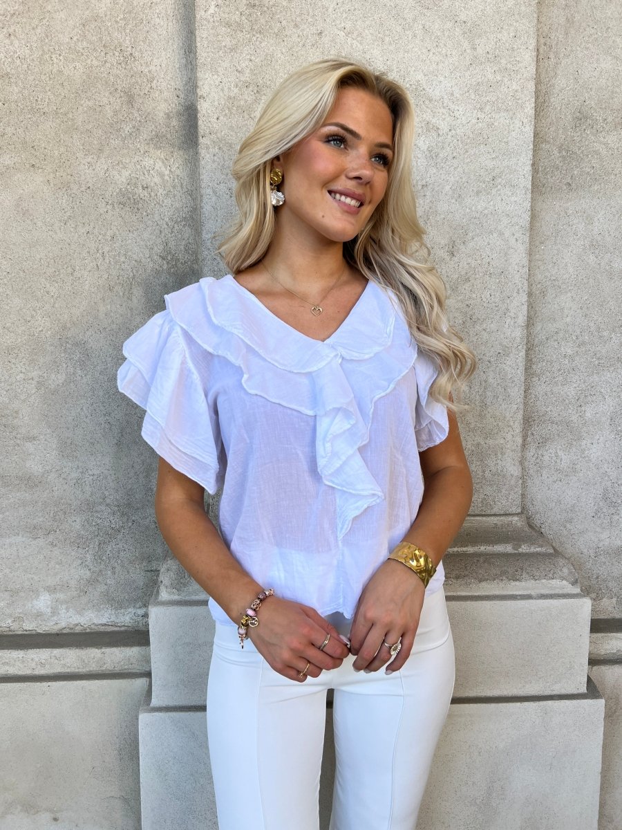 Lumine white blouse - Aaberg DK