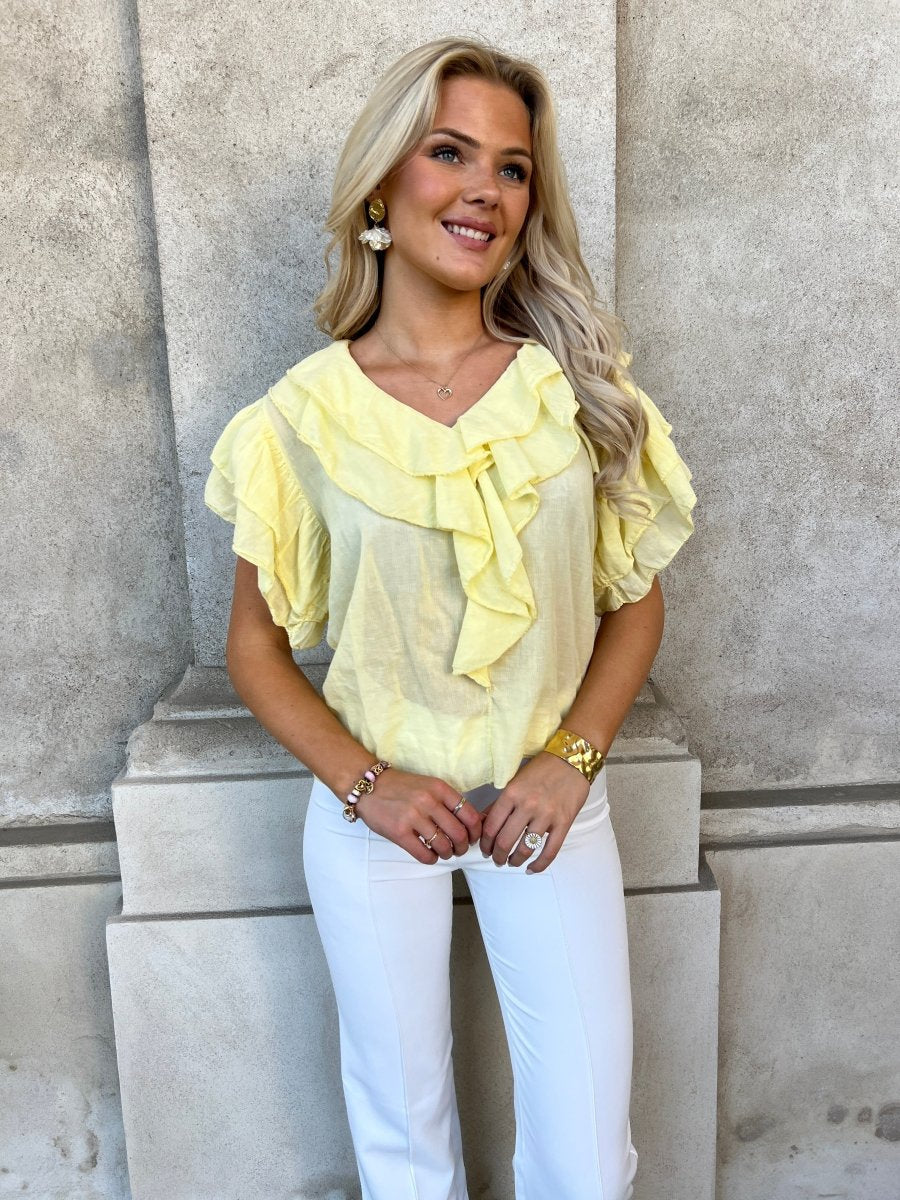 Lumine yellow blouse - Aaberg DK