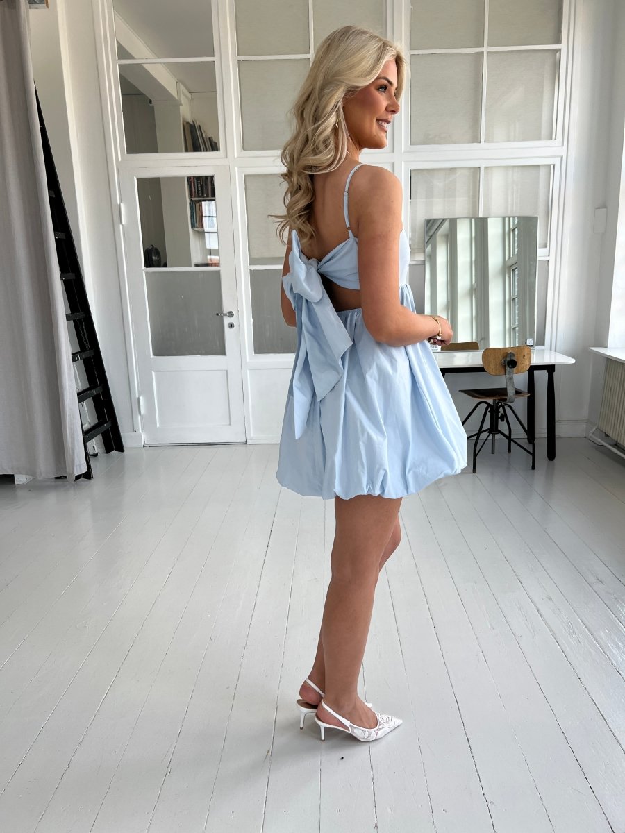 Maya pastel blue bow dress - Aaberg DK
