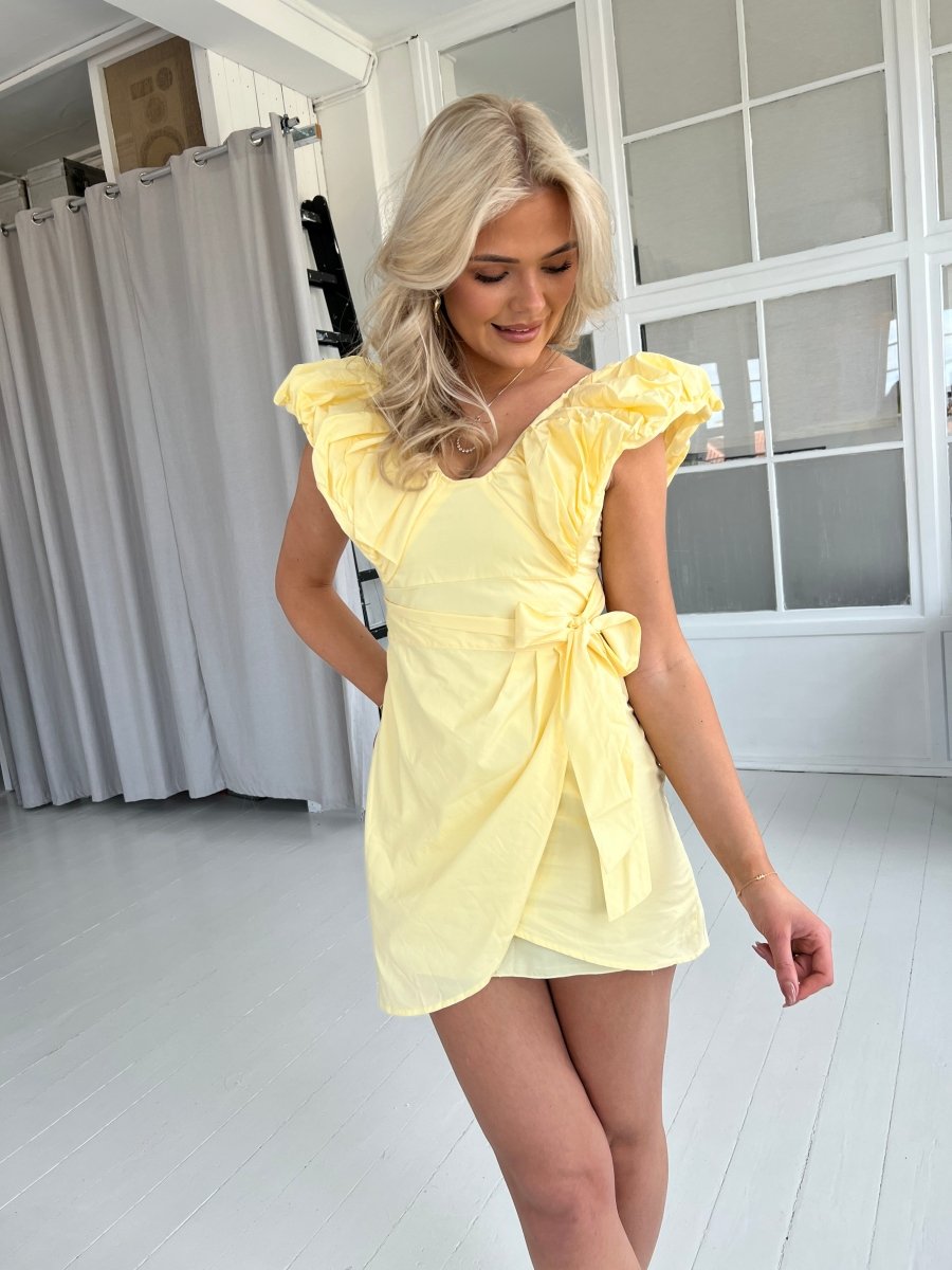 Maya pastel yellow summer dress - Aaberg DK