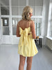 Maya yellow bow dress