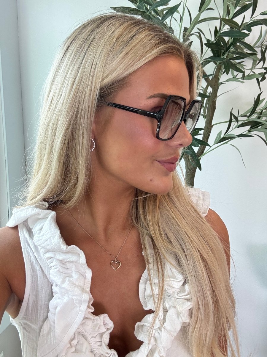 Natalie dark brown tinted readers - Aaberg DK