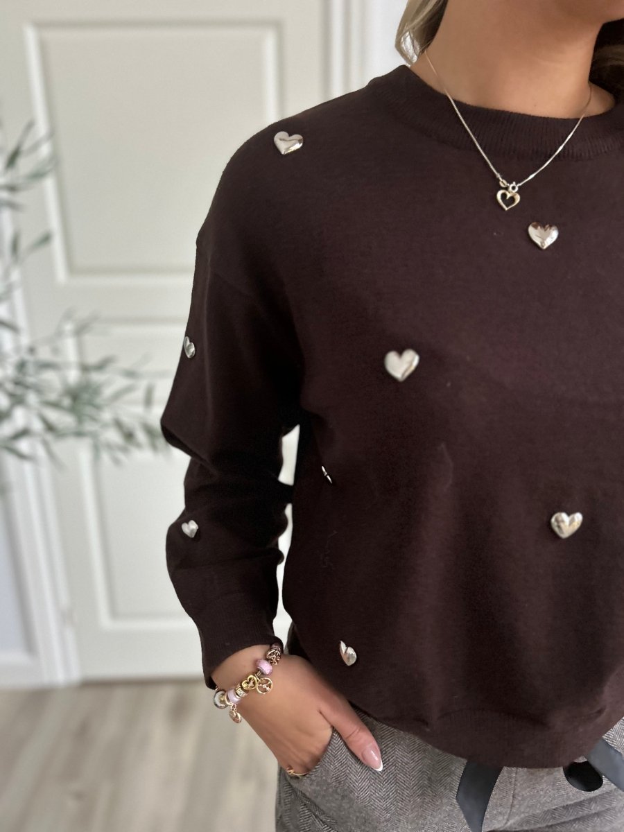 NIV - INA brown Sweater - Aaberg DK