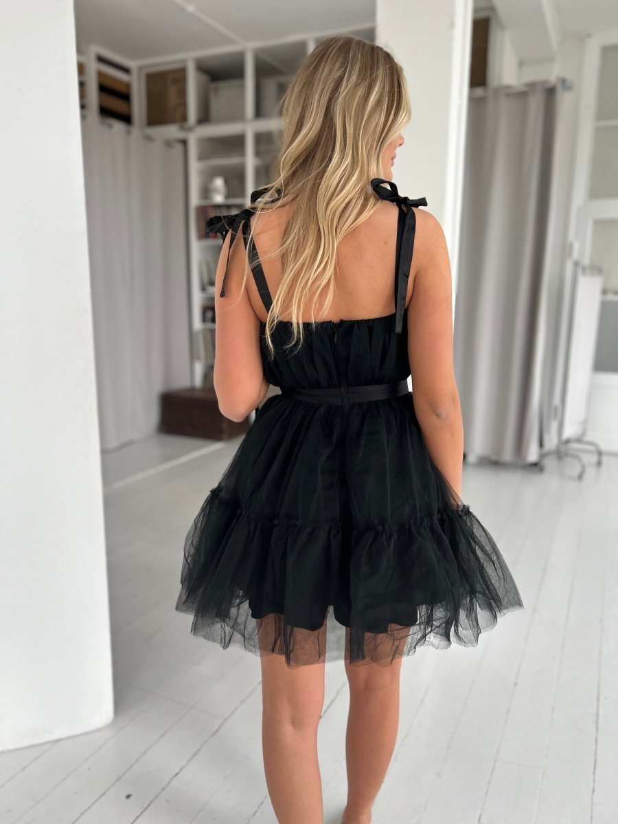 Soky black tulle dress - Aaberg DK