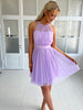 Soky light purple tulle dress