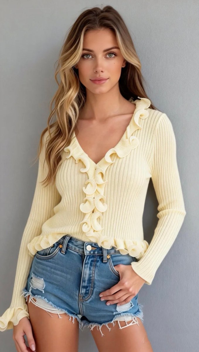Soky light yellow blouse - Aaberg DK
