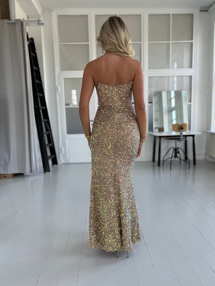 Soky rosa long dress - Aaberg DK