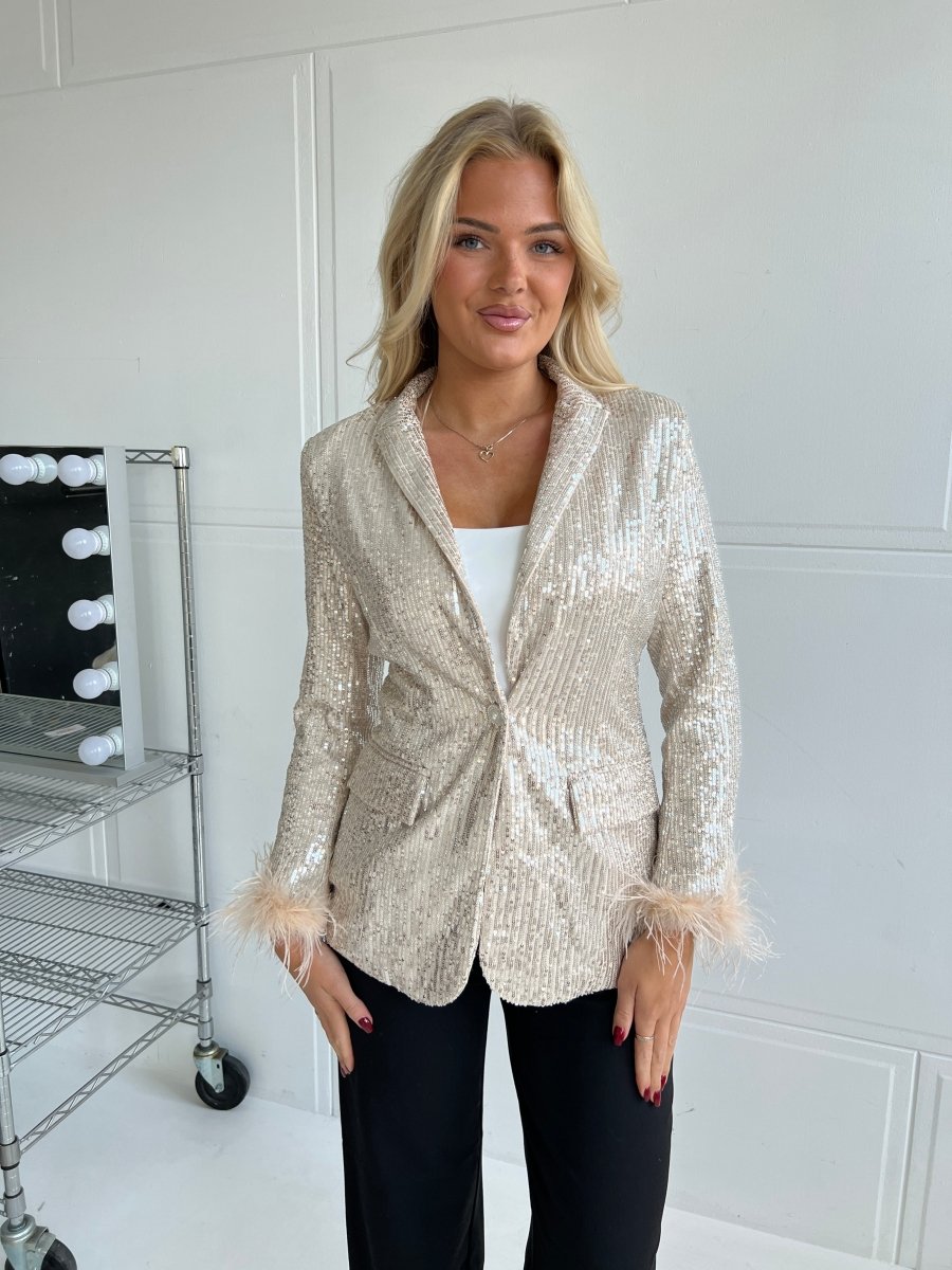 Soky silver sequins blazer - Aaberg DK