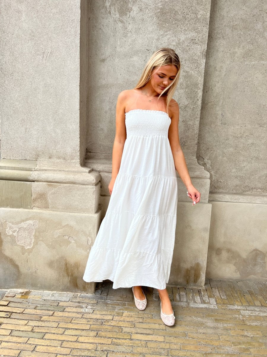 Syma white summer dress - Aaberg DK
