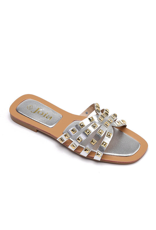 Joia silver sudded sandal (175) fra webshoppen Aaberg Copenhagen