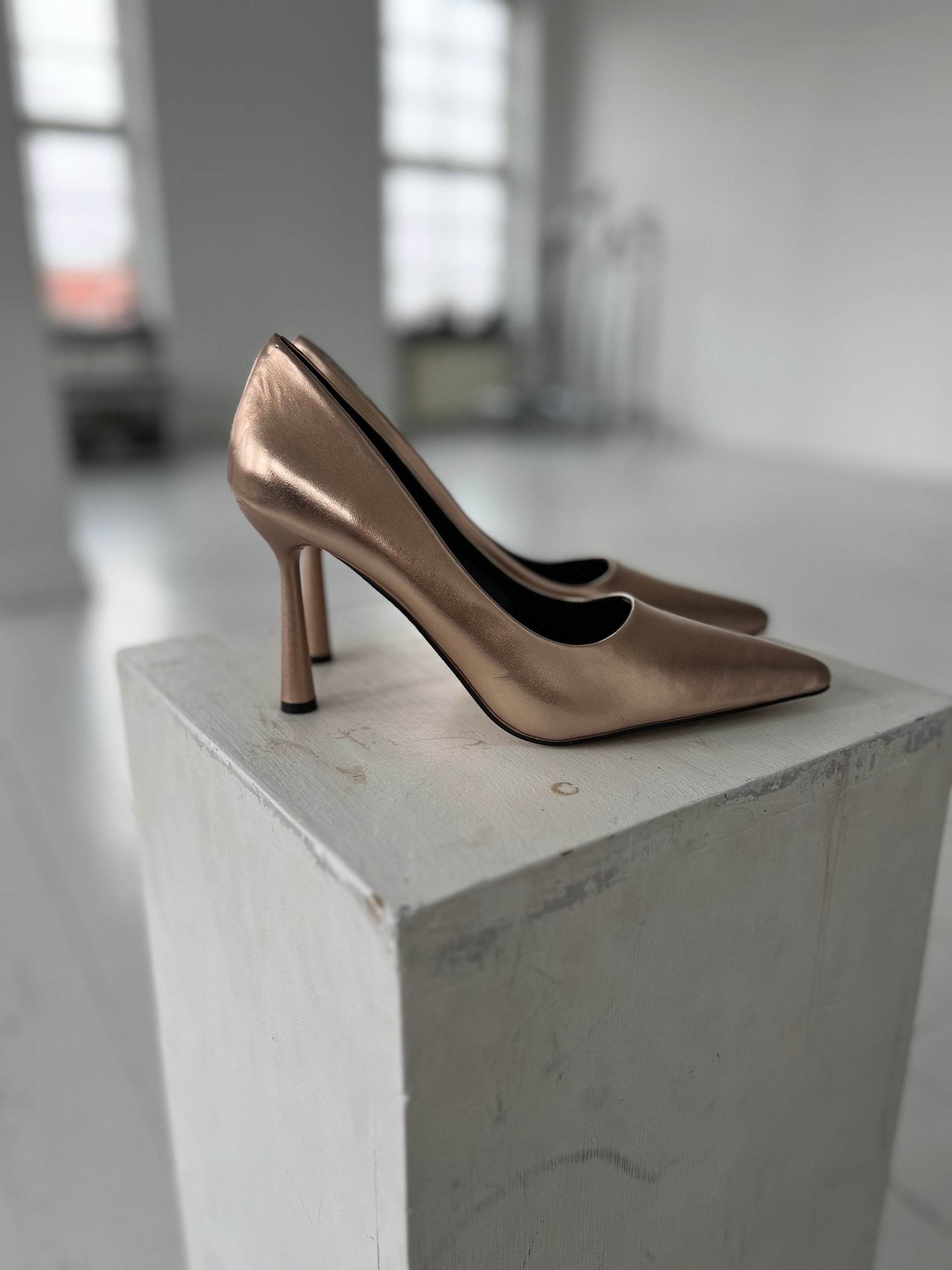 Marquiz champagne heels (198) fra webshoppen Aaberg Copenhagen